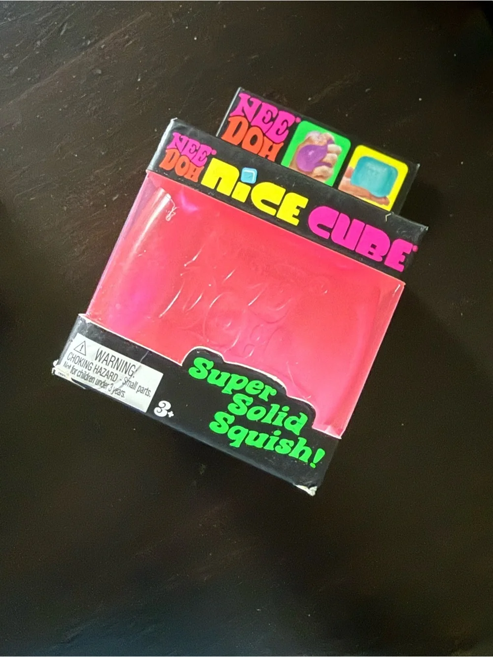 Set of 2 NeeDoh Nice Cubes Super Solid Squish - Blue and Pink